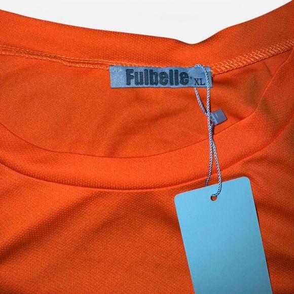 NWT Orange Activewear Tank Top with Back Cut Out - Picture 3 of 5